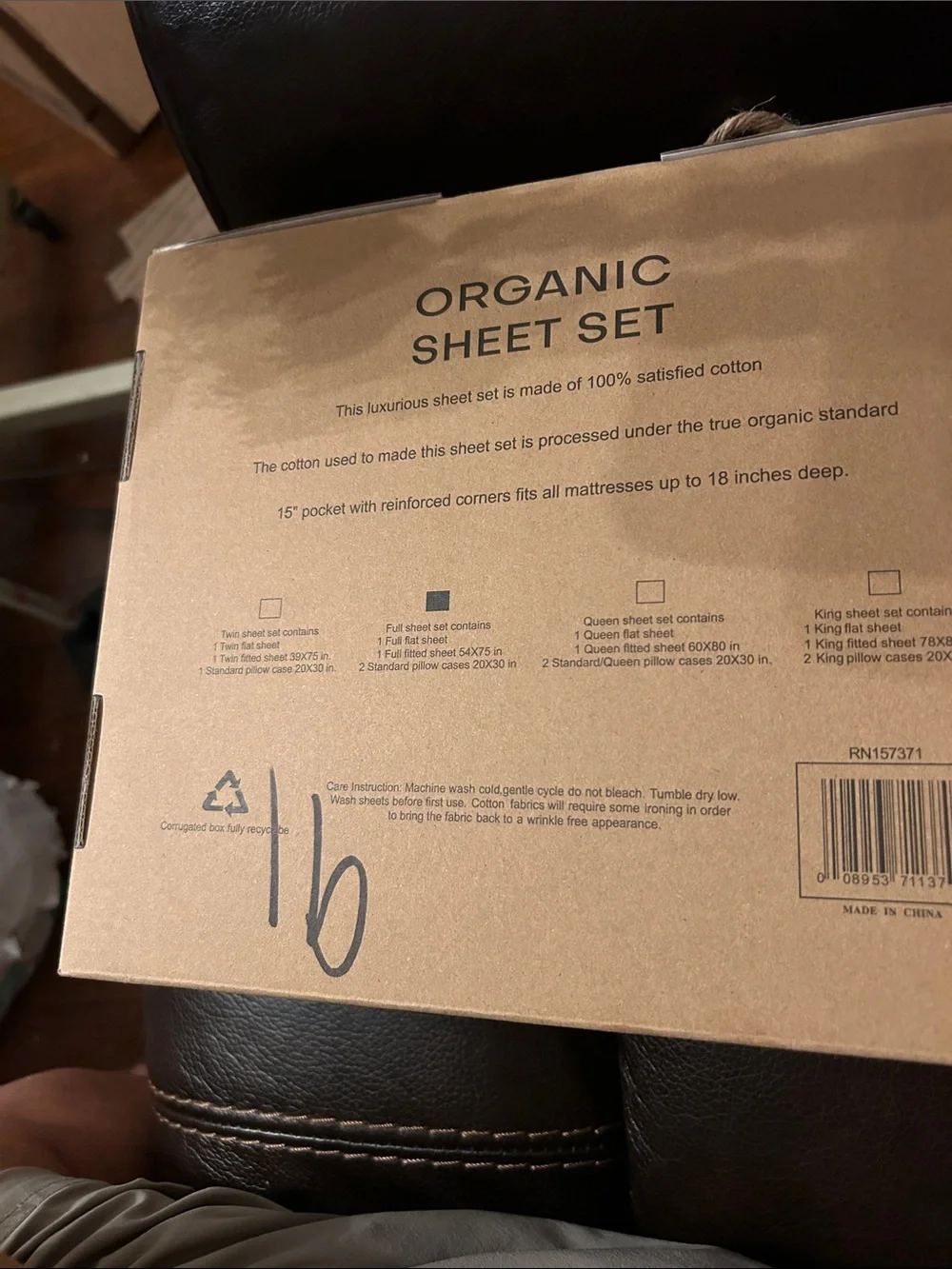 FULL Sheet Set - original Tree ORGANIC Blush Pink 100% Cotton NEW IN  BOX
